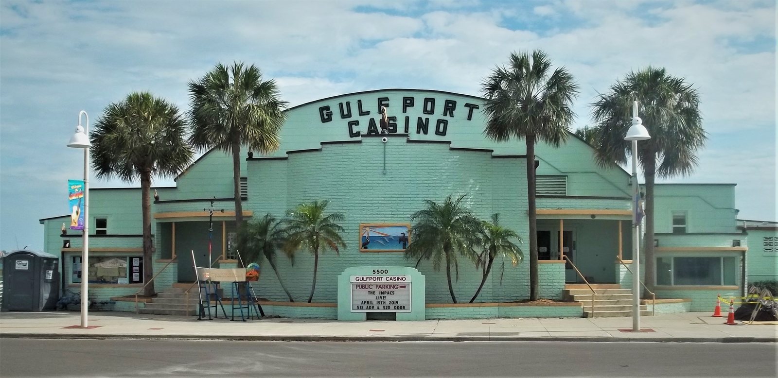 The Gulfport Casino on the Boca Ciega Bay waterfront, Gulfport, Florida.
