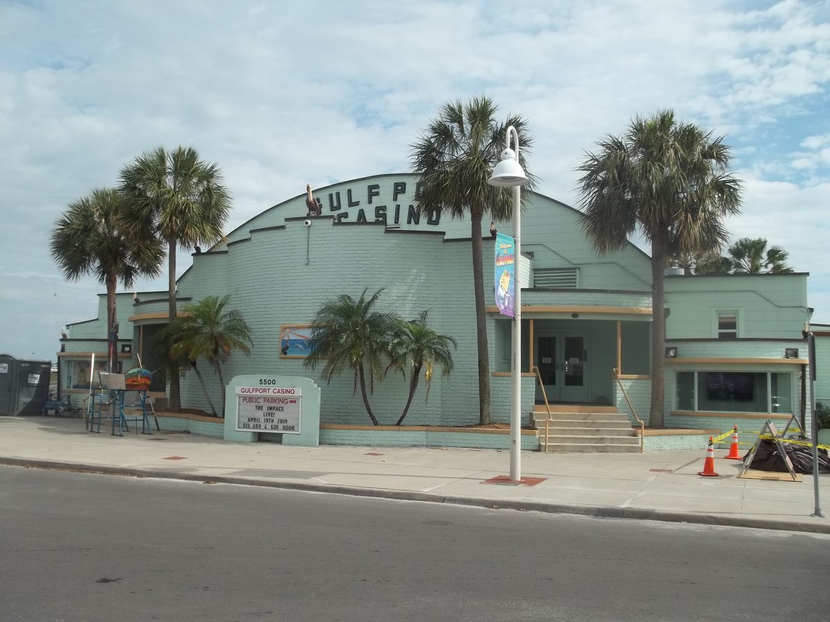 The Gulfport Casino on the bay.