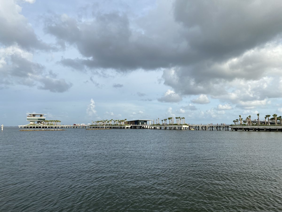 The length of the pier.