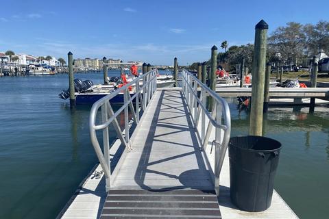 Bowden's Marina on the bay side at Madeira Beach, Florida.