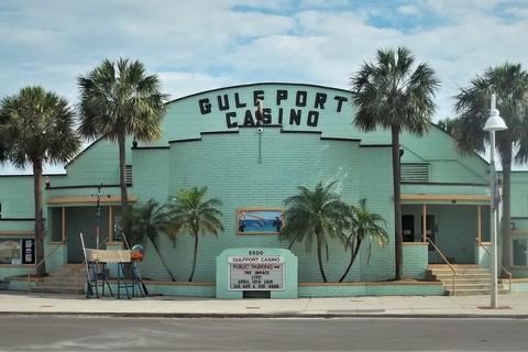 The Gulfport Casino on the Boca Ciega Bay waterfront, Gulfport, Florida.