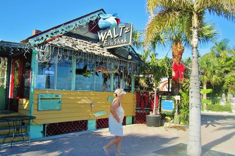 John’s Pass Village in December.