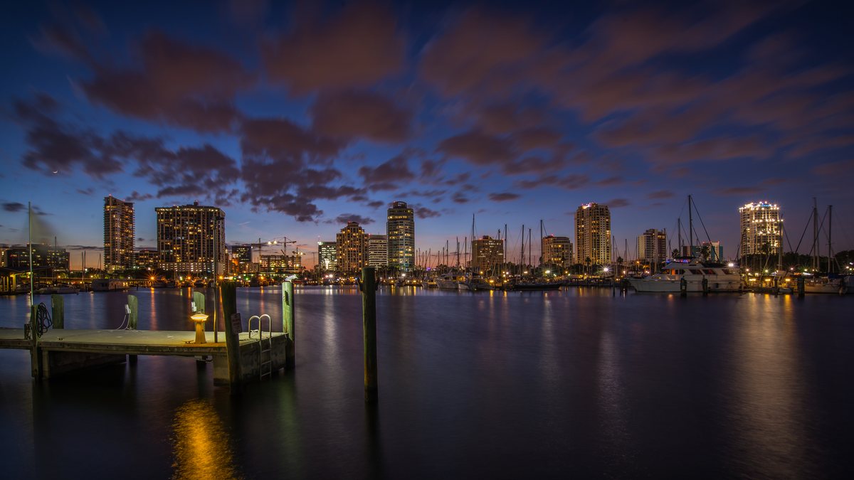 Dockside on Tampa Bay.