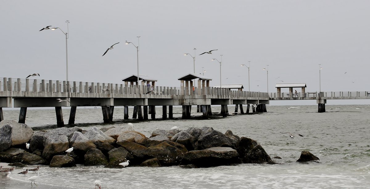 The pier at Fort De Soto Park.