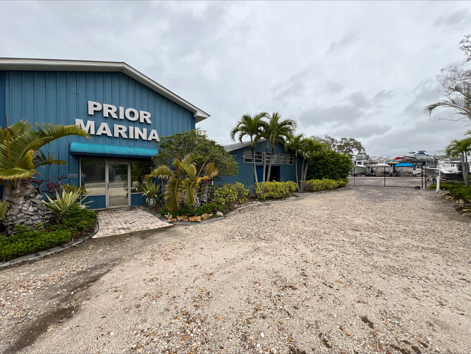 Prior Marina, tucked into Smith Bayou behind the Smith Islands at Ozona, Florida.
